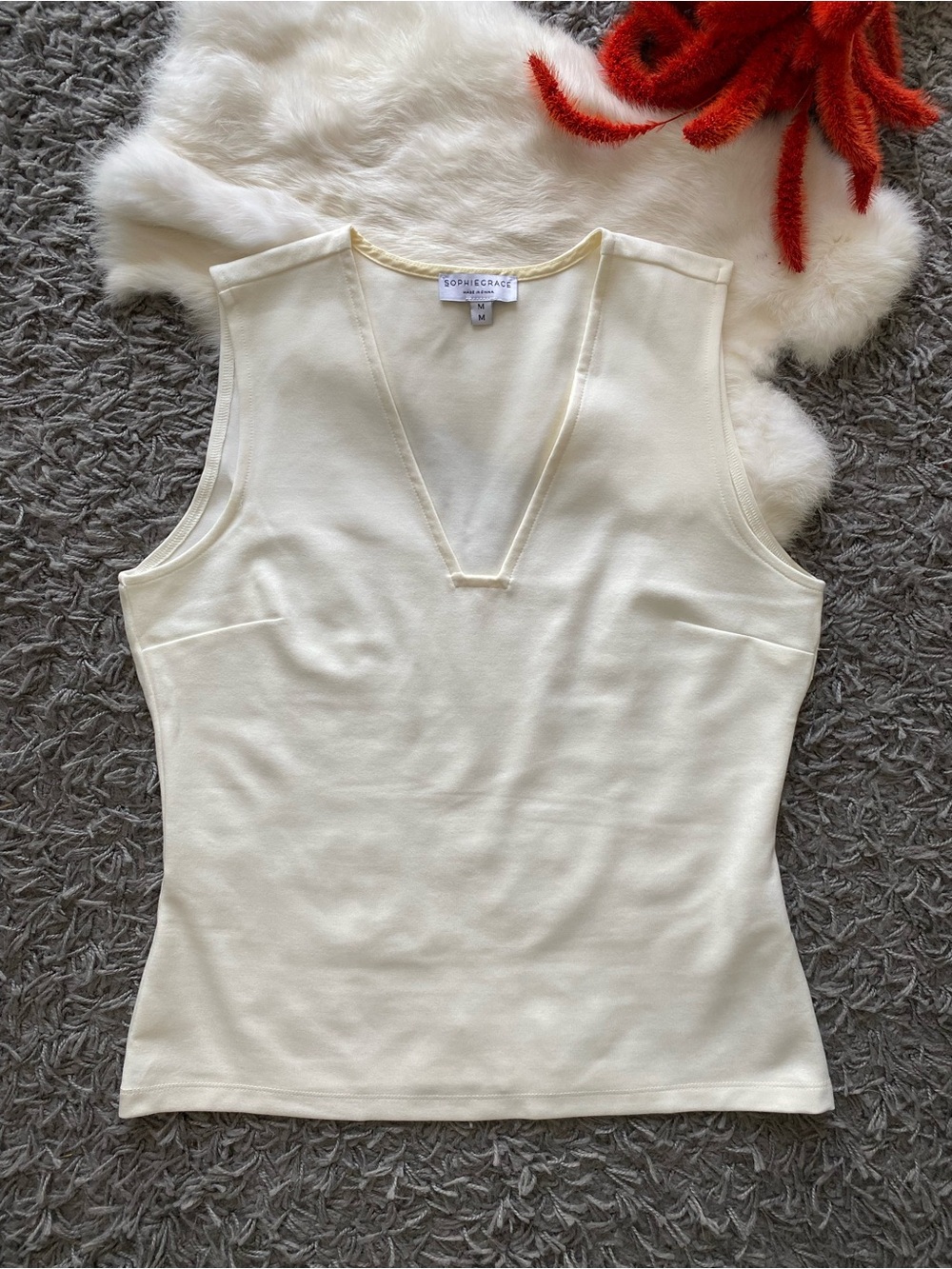 SophieGrace The Chloe Tank Ivory - Picture 2 of 6